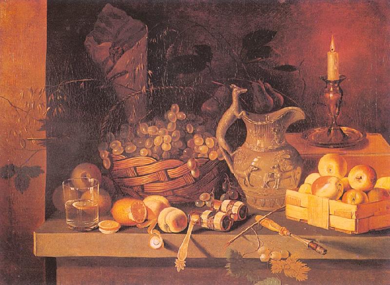Ivan Khrutsky Still Life with a Candle Sweden oil painting art